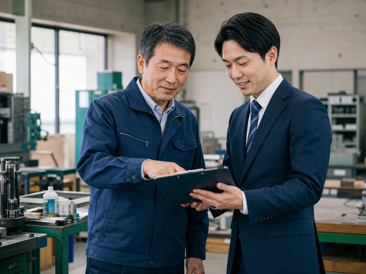 船橋周辺の製造業・町工場のM&A相談イメージ
